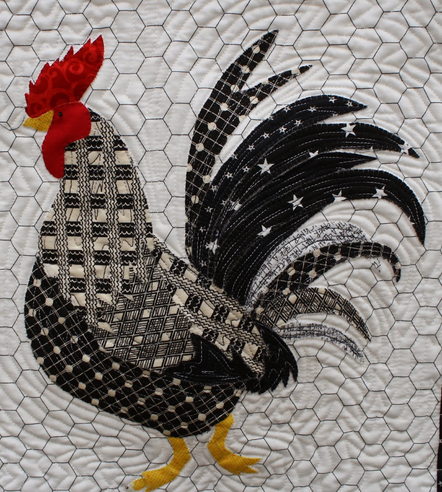 035 JPG 1436 1600 Animal Quilts Chicken Quilt Applique Quilts