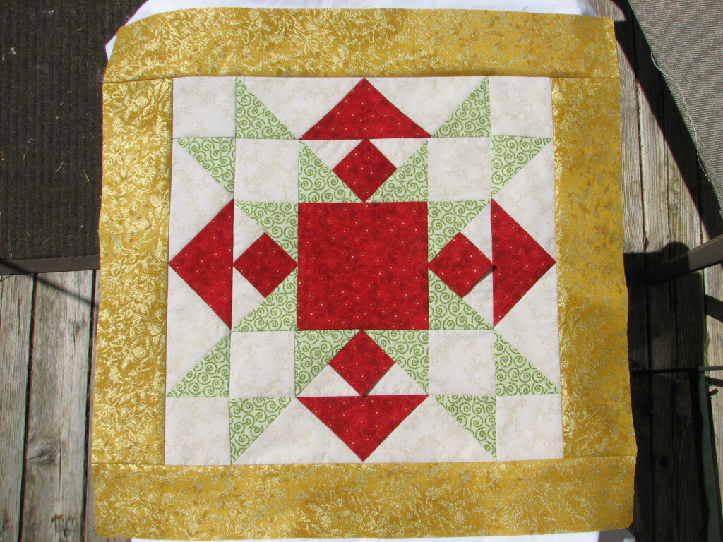 12 In Quilt Block Patterns Made Her A Christmas Star Block Too She 