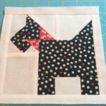 6 5 Inch Scottie Quilt Block By Joann Leinart Dog Quilts Quilts