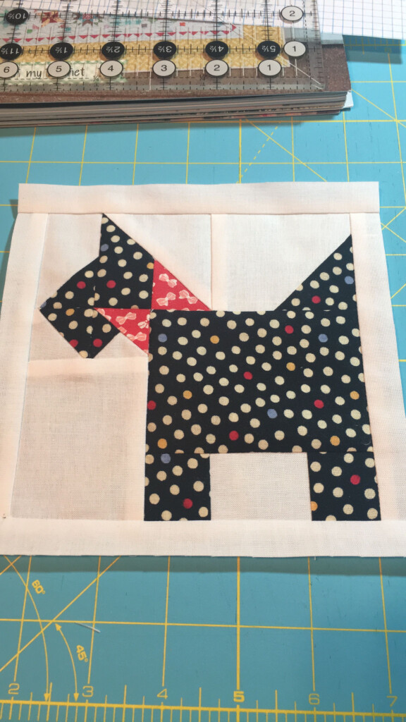 6 5 Inch Scottie Quilt Block By Joann Leinart Dog Quilts Quilts 