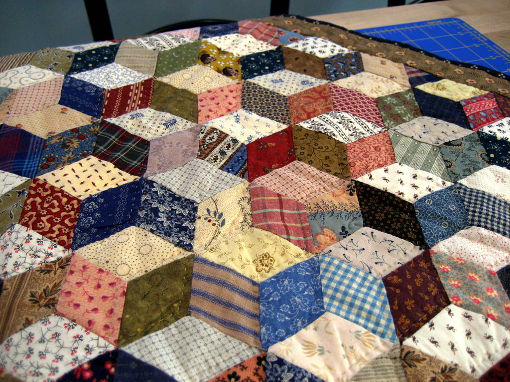 A Sentimental Quilter Tumbling Blocks