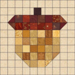 Acorn Quilt Block Pattern In 2020 Fall Quilt Patterns Fall Quilts