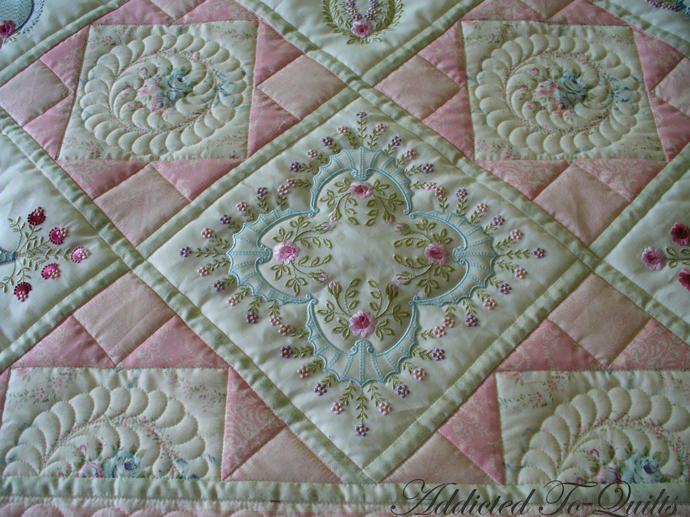 Addicted To Quilts Two Pretty Embroidery Quilts 