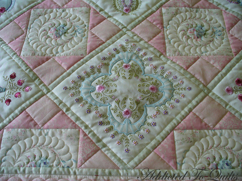 Addicted To Quilts Two Pretty Embroidery Quilts