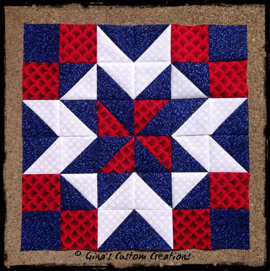  Another Nine Patch Star Block Star Quilt Patterns Barn Quilt 