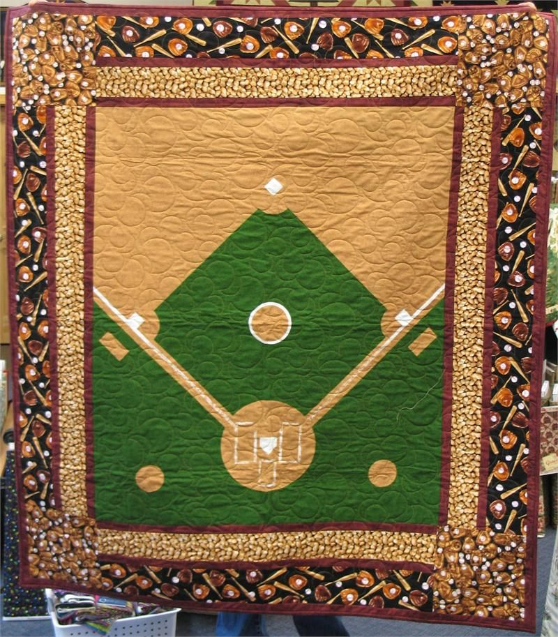 Baseball Quilt Sports Quilts Baseball Quilt Quilt Blanket