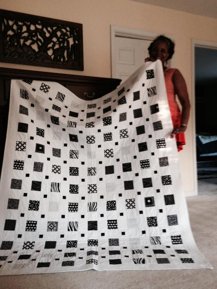 Black And White Quilt Patterns For Beginners Quilt Pattern In 2020