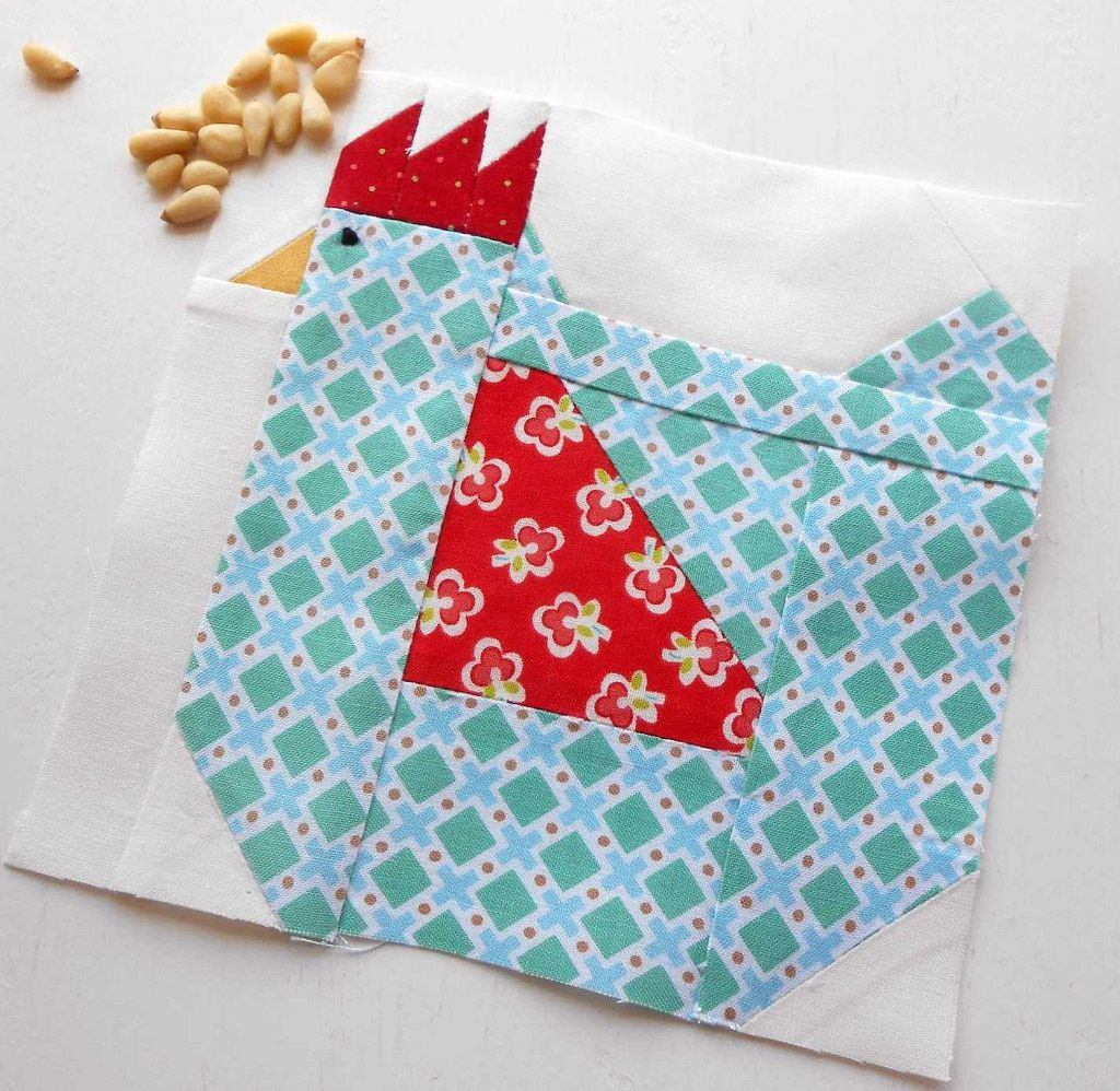 Hen Quilt Block Pattern QuiltBlockPatterns