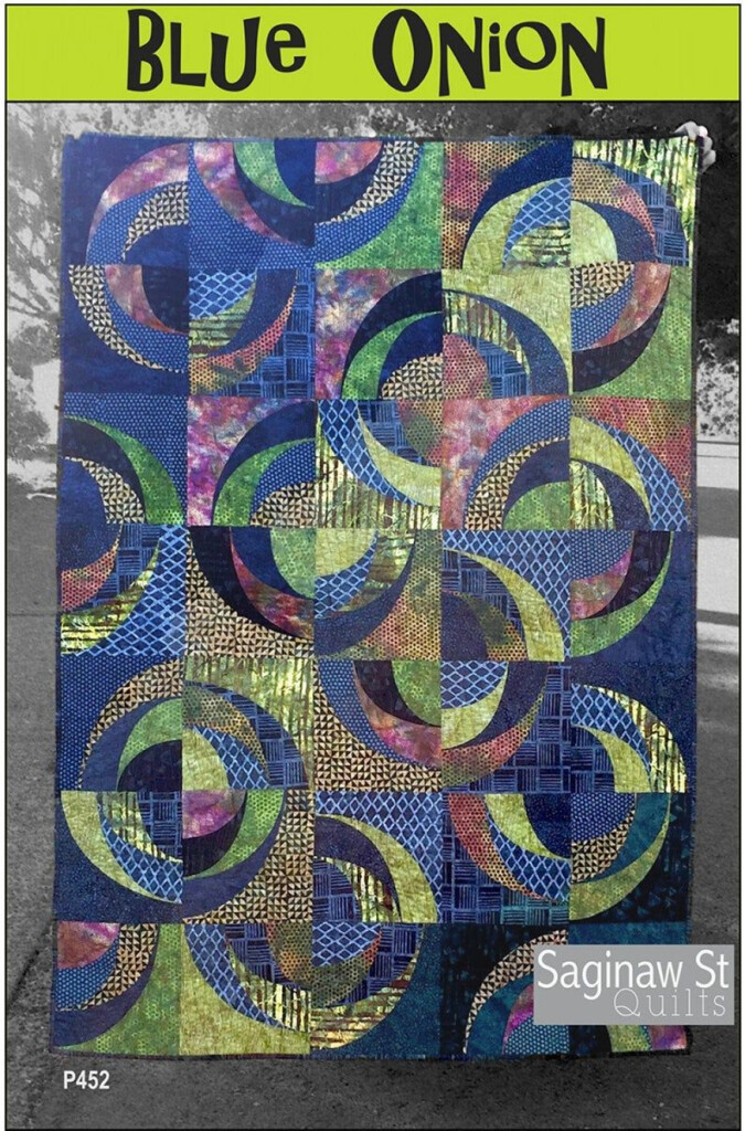 Blue Onion Quilt Pattern From Saginaw St Quilts P452 Etsy Quilt 