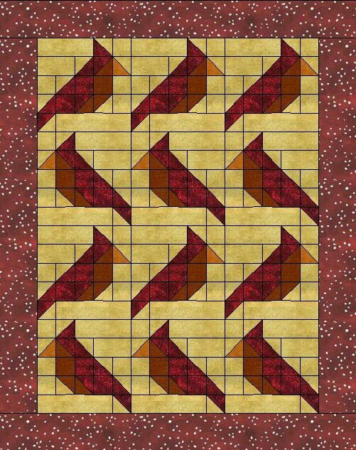 Cardinal FREE Quilt Block Pattern At Www countryjunktion Bird