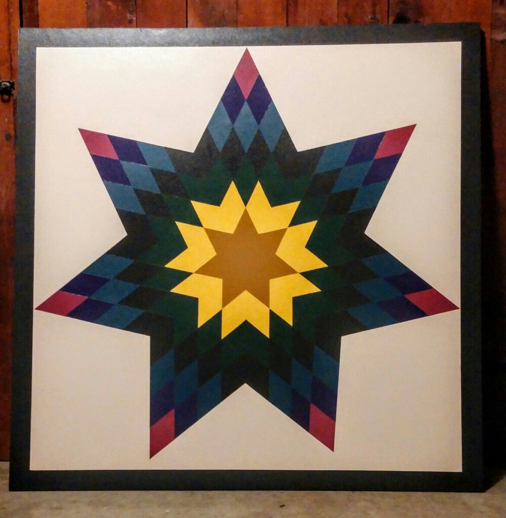  Cherokee Star Barn Quilt By BLACK ROOSTER CREATIVE Barn Quilt 