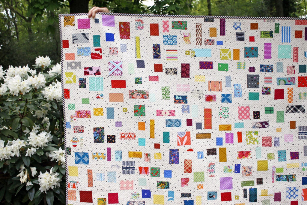 Confetti A Finished Quilt Stitched In Color In 2020 Quilts Quilt 