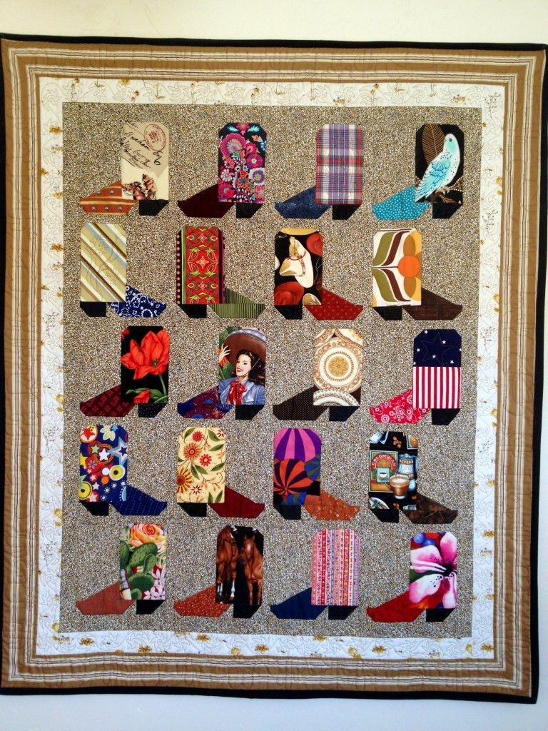 Cowboy Boot Clm050714 Quilt Blanket Cowboy Quilt Quilt Patterns 