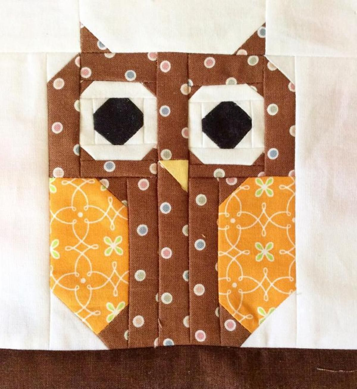 Cute Owl Quilt Block Craftsy Owl Quilt Pattern Owl Quilt Owl Baby