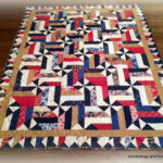 Doodlebugs And Rosebuds Quilts Red White And Blue Finish