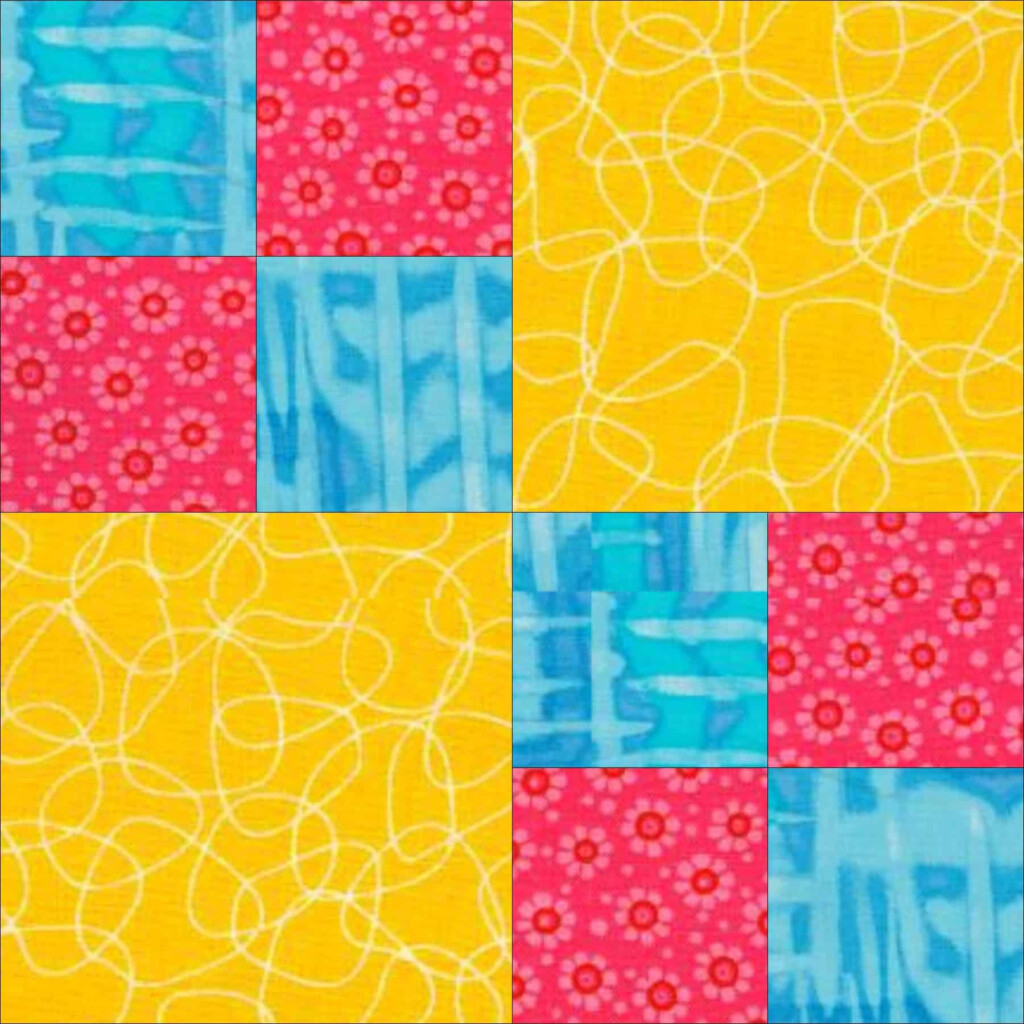 Crazy Patch Printable Quilt Block Patterns QuiltBlockPatterns