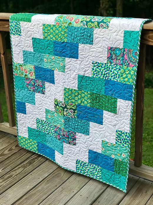 Easy Brick Quilt Quilting Land Beginner Quilt Patterns Quilt 