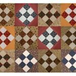 Easy Country Nine Patch Scrap Quilt Block Pattern