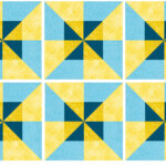 Easy Double Pinwheel Quilt Block Pattern