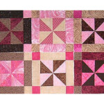 Easy Framed Pinwheels Quilt Block Pattern