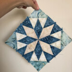 First Block For Our Alaska bakersdozen batiks lights quilts