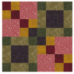 Four Square Patchwork Quilt Block Pattern