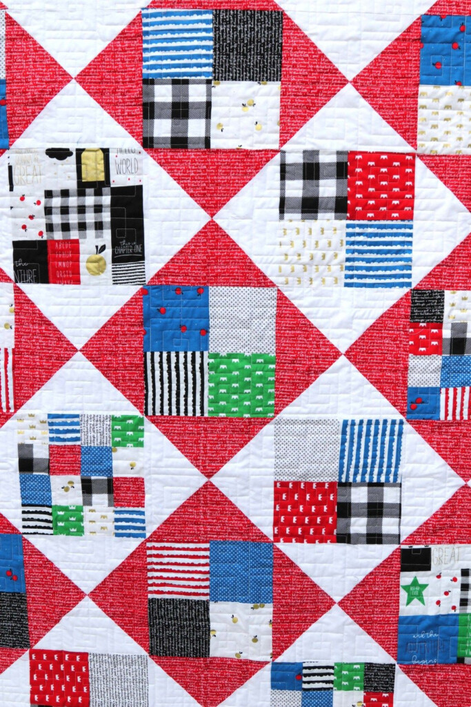 Four Square Quilt Tutorial Featuring Let Them Be Little Diary Of A 