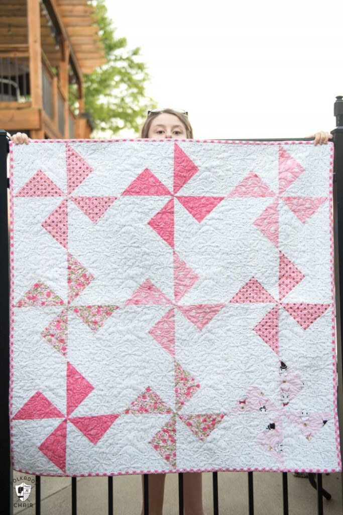 Free Baby Quilt Patterns Featuring Simple Turnstile Quilt Blocks The 