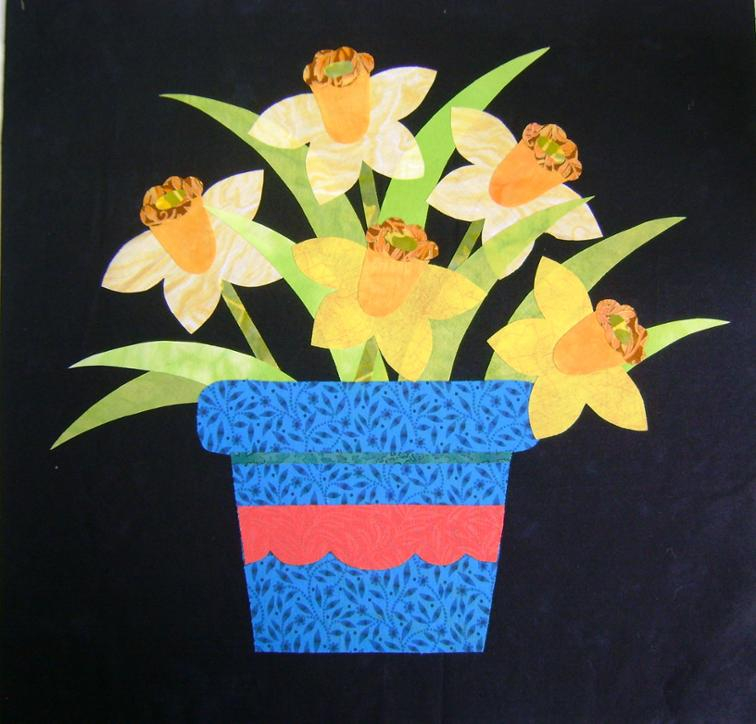 Free Quilt Pattern Colors Of Spring Daffodils I Sew Free