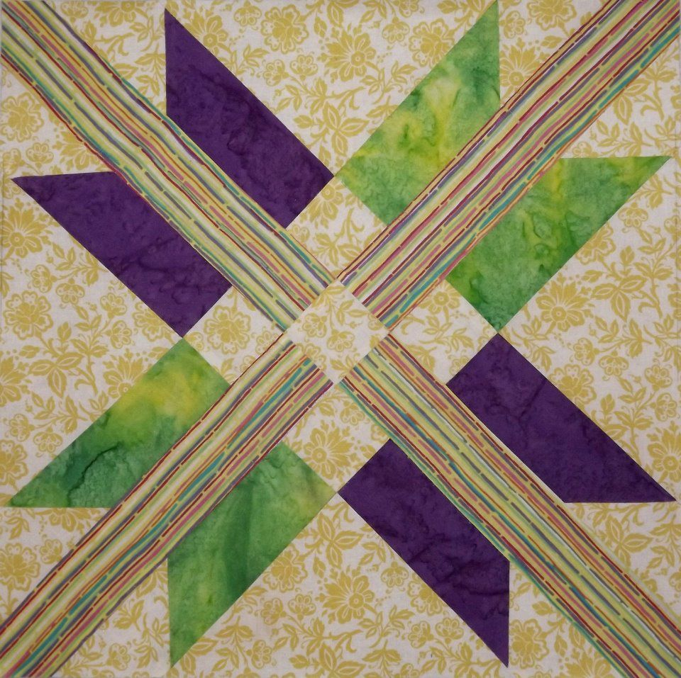 Free Quilt Pattern Mexican Star Block By Jeanie Brown Quilt