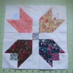 Free Quilt Pattern Scrappy Calico Tulip Quilt Block I Sew Free