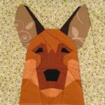 German Shepherd Quilt Block PDF Pattern Etsy Dog Quilt Block