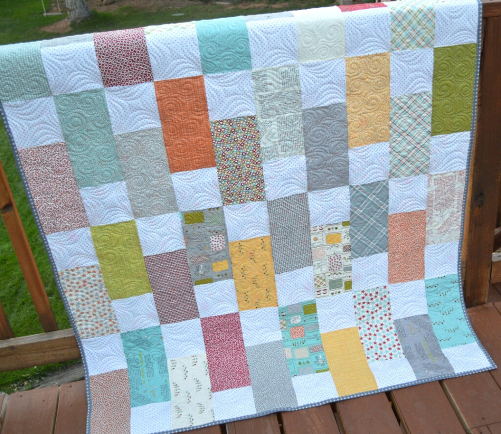 Happy Quilting Picket Fences Quilt From The Jolly Bar Book 