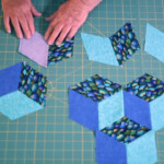 How To Mark And Sew Tumbling Blocks Tumbling Blocks Quilt Quilt