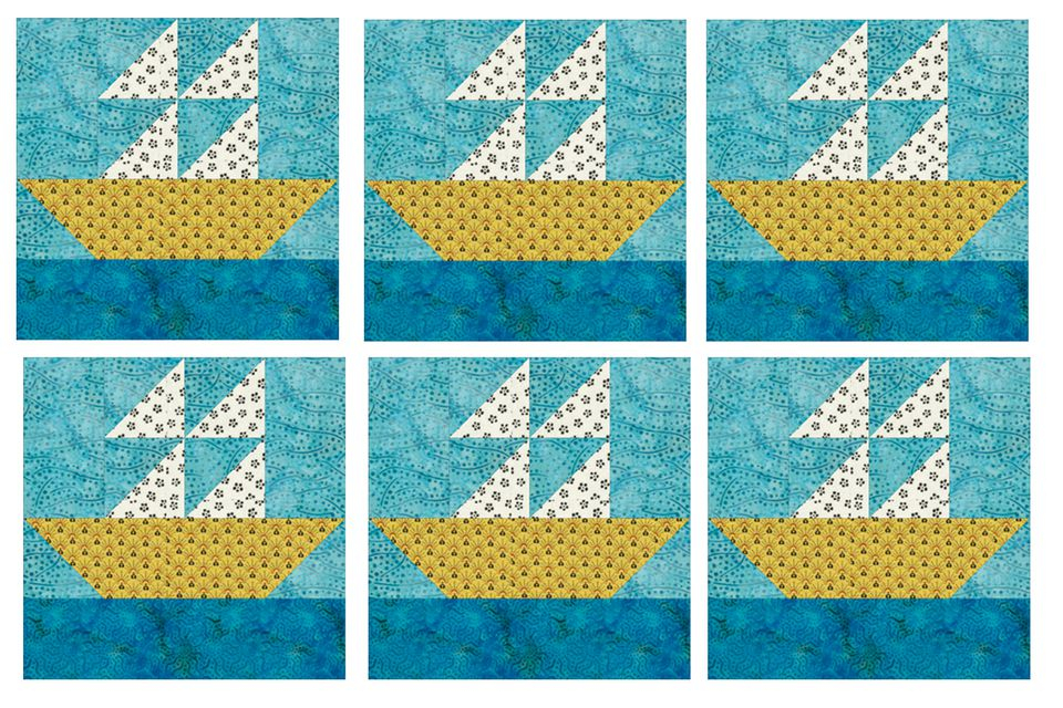 How To Quilt Block A 12 Sailboat