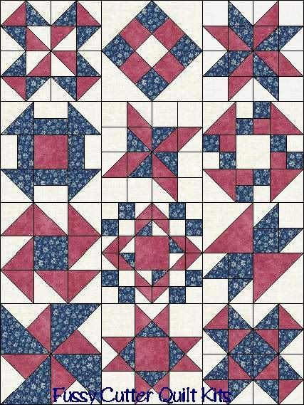 Image Result For Easy 2 Or 3 Color Quilt Blocks Quilt Blocks Quilts 