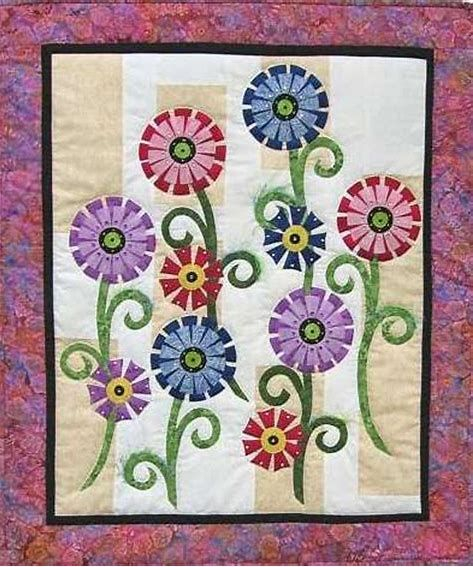 Image Result For Free Applique Quilt Block Patterns Flower Quilt
