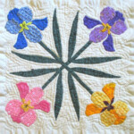 Iris Quilt Block Pattern For Nature s Bounty Quilt