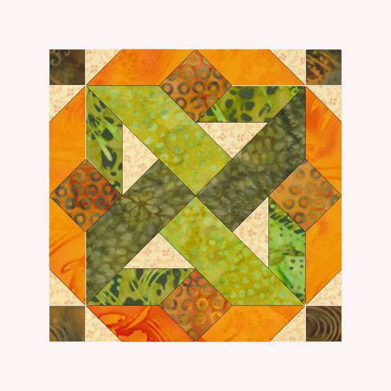 Island Dazzle Block 12 X 12 Inch Geometric Pattern Instant 