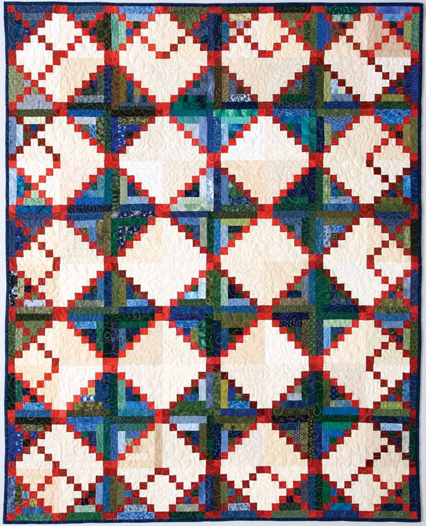 Chimneys And Cornerstones Quilt Block Pattern QuiltBlockPatterns