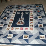 Memory Quilt In Blu3s And White Quilts Memory Quilt Quilt Block