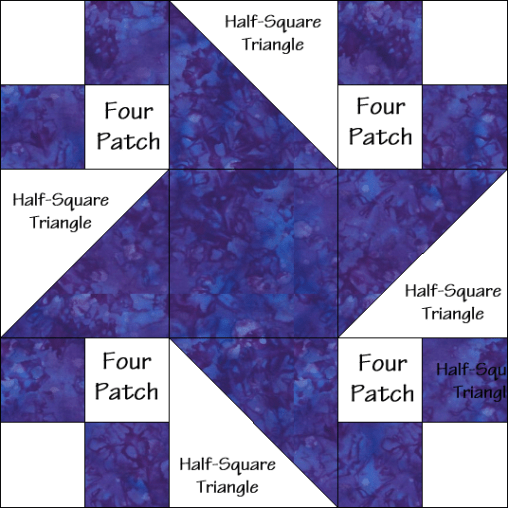 Milky Way Quilt Block Diagram Free Pattern At QuiltTherapy Quilt 