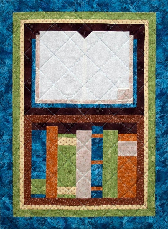 Open Book Patchwork Quilt Block Pattern