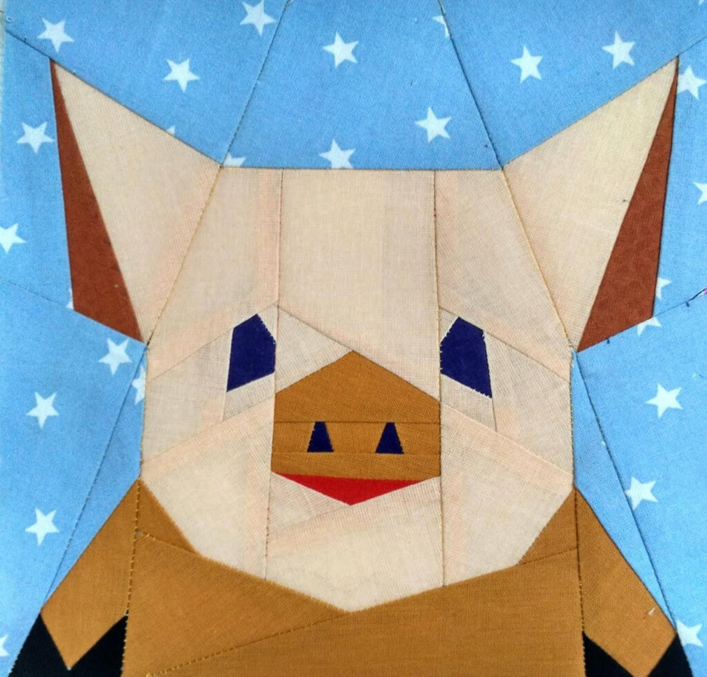 Pig Quilt Block Pattern Etsy Pig Quilt Farm Quilt Animal Quilts