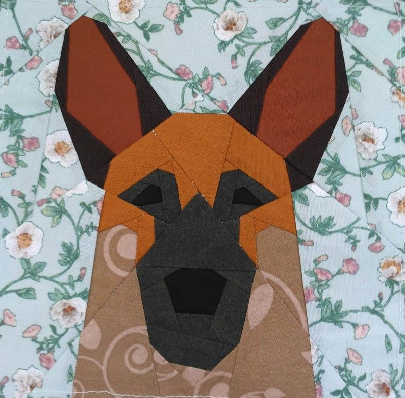 Pin On German Shepherd Paper Piecing Quilt