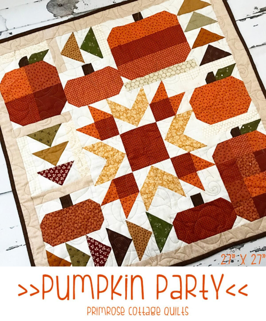 Pumpkin Party Halloween Quilt Patterns Fall Quilts Pumpkin Quilt 