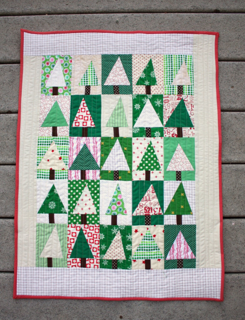 Quilt Inspiration Free Pattern Day Christmas Quilts part 1 Trees 