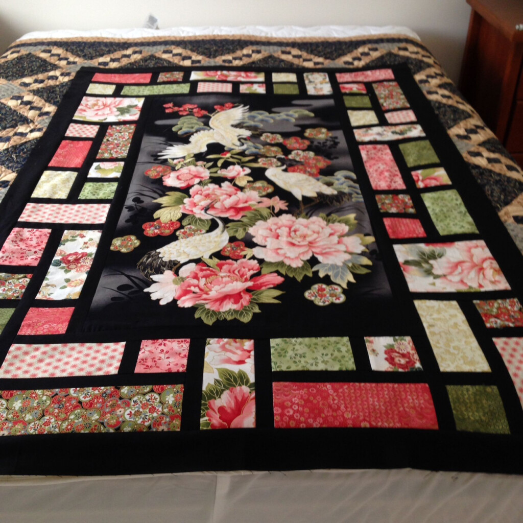 Quilt Using A Panel CraftIdea Quilts Japanese Quilts Japanese 