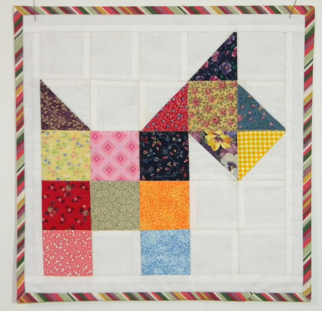 Recently I Added To My Mini Quilt Collection This Scottie Dog Quilt 