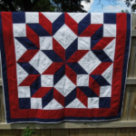 Red White And Blue Lap Quilt By MollyRoseQuilts On Etsy Quilts